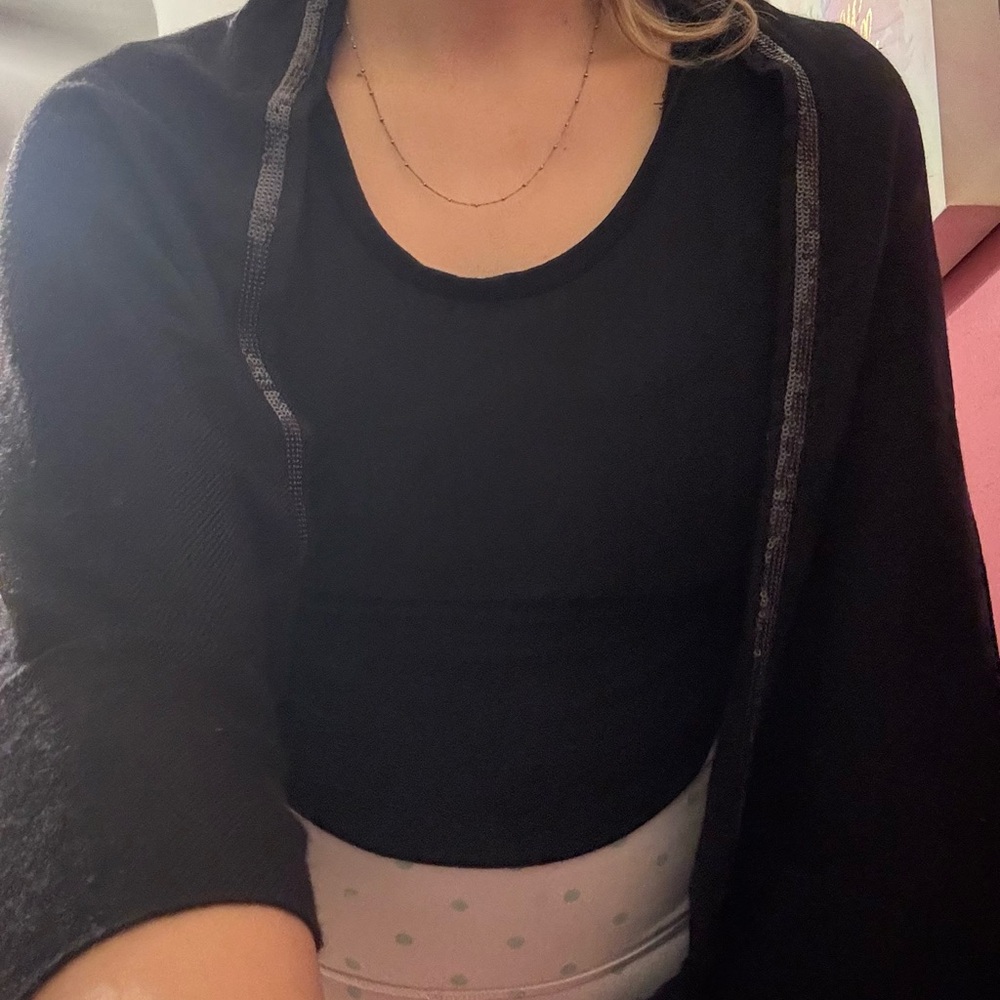 Loro Piana Black Cashmere Blend Cape/ poncho - Picture 3 of 7